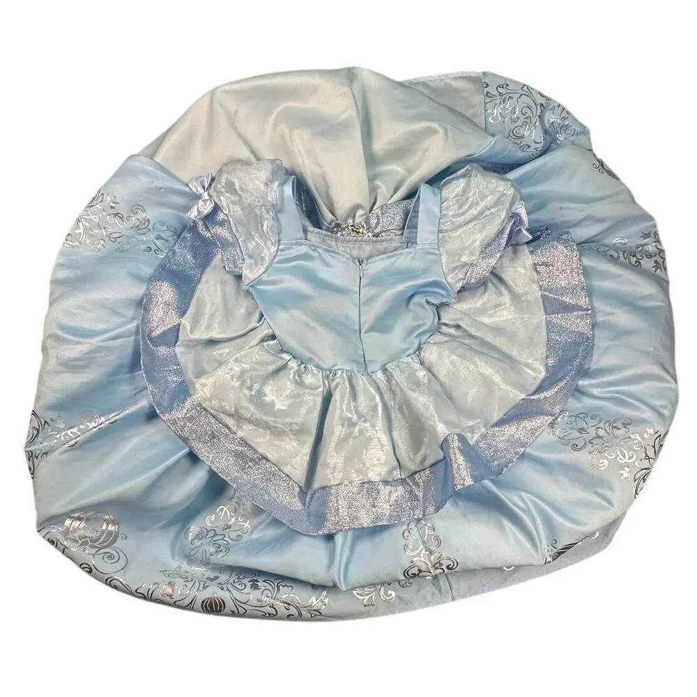 Disney Princess Cinderella Costume Gown Foil Carriage Sparkle Glitz